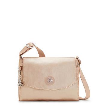 Kipling Tamia Metallic Çapraz Askılı Çanta Altın | TR 1981LI